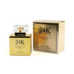 24K Millionaire Eau De Parfum 100ml perfume bottle with luxury gold packaging.