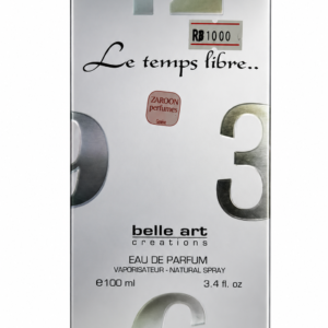 Le Temps Libre Eau De Parfum 100ml by Belle Art Creations Long Lasting Unisex Perfume